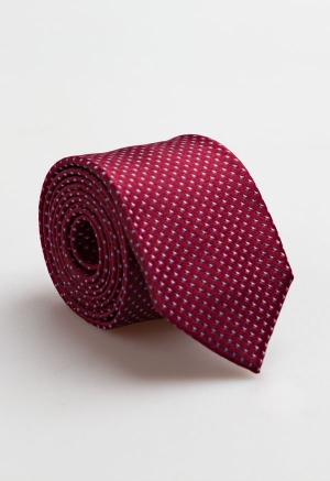 Sablon Silk Polka-Dot Tie -...
