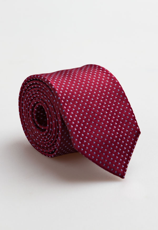 Sablon Silk Polka-Dot Tie -...