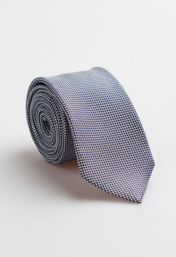 Marais Silk Micro‑Pattern Tie