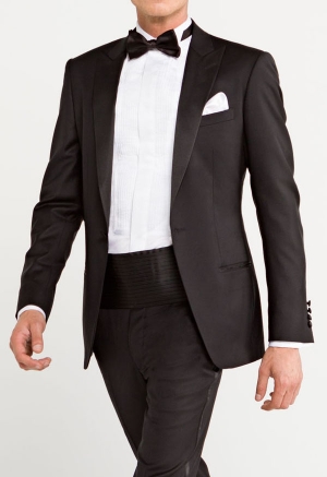 Hudson Silk Bow Tie - Black