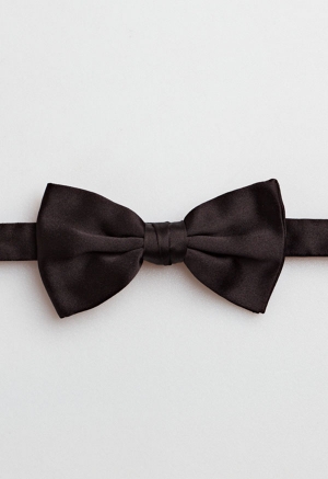 Hudson Silk Black Bow Tie