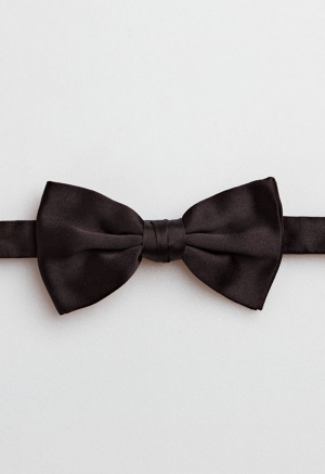 Hudson Silk Bow Tie - Black