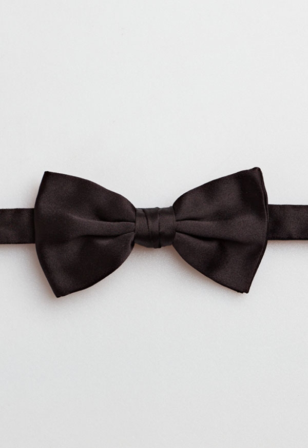 Hudson Silk Bow Tie - Black