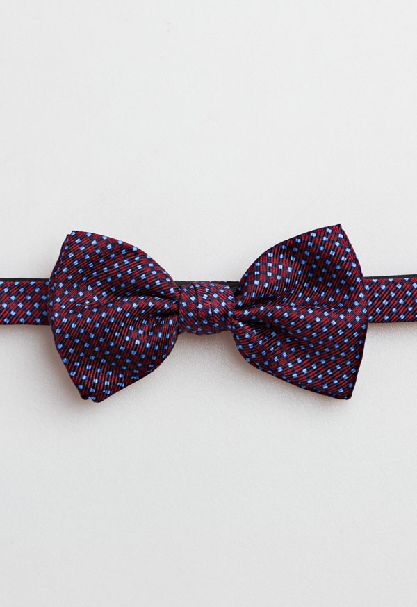 Hiroo Plaid Silk Bow Tie -...