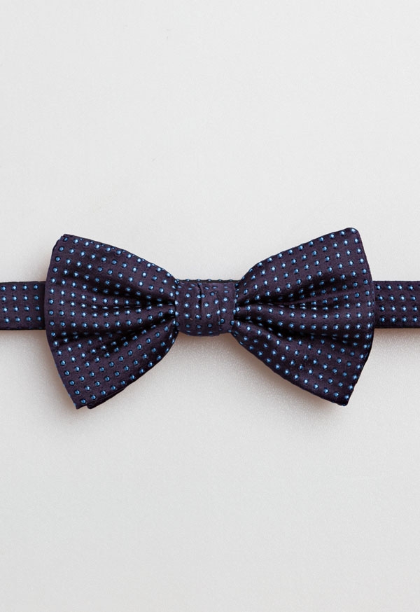Sablon Polka-Dot Silk Bow...
