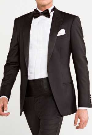 Hudson Wool Tuxedo Blazer -...