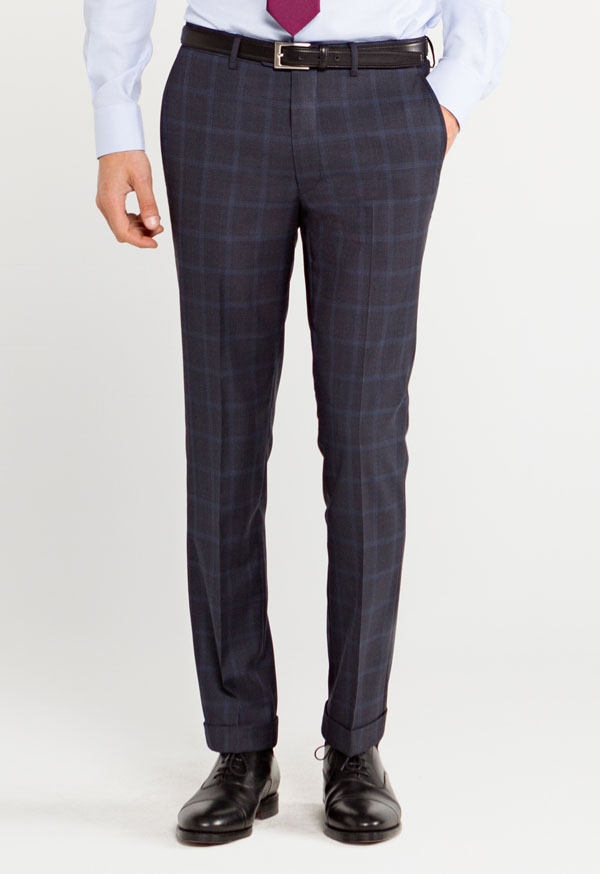 Ginza Checkered Wool Trousers