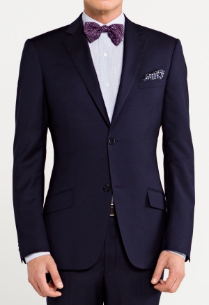 Navy Blue Wool Suit Olavide