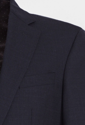 Traje Textura Cole Azul oscuro