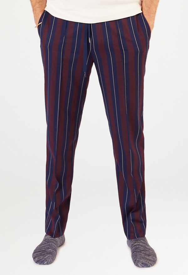Siena Striped Wool Trousers