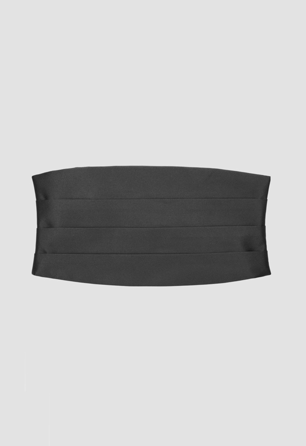 Silk Sablon Sash - Black