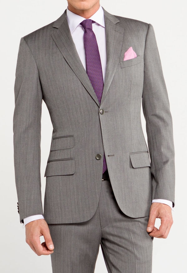 Monti Herringbone Suit