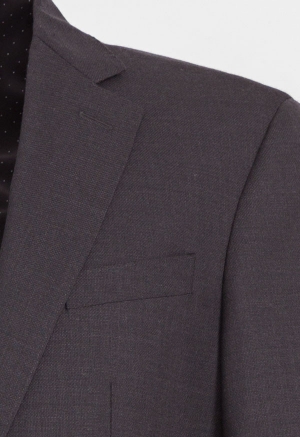 Grey Textured Cole Wool Suit