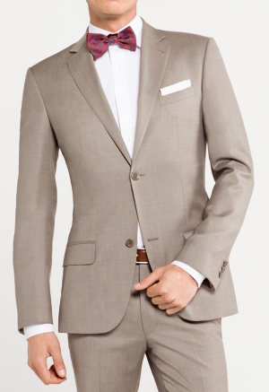 Beige Wool Suit Olavide